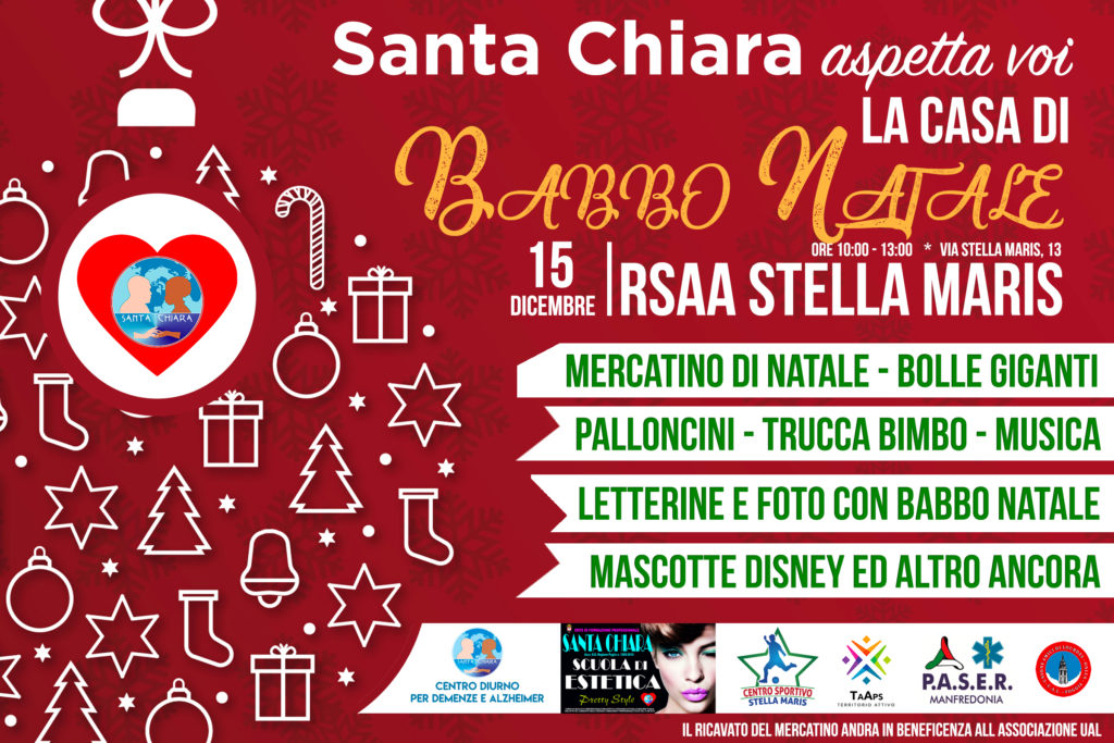 La Cooperativa Sociale "Santa Chiara" presenta "La casa di Babbo Natale