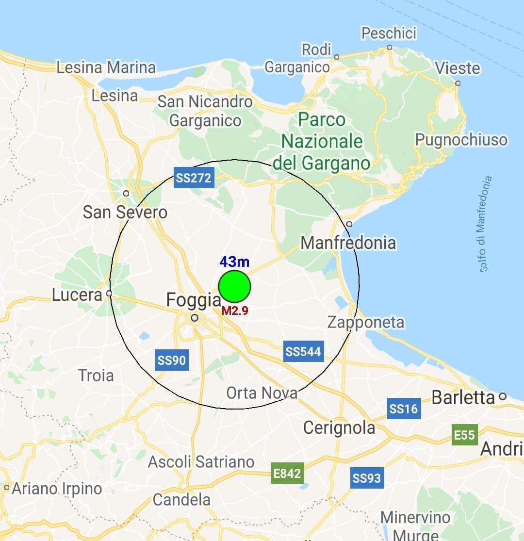 Terremoto a Foggia