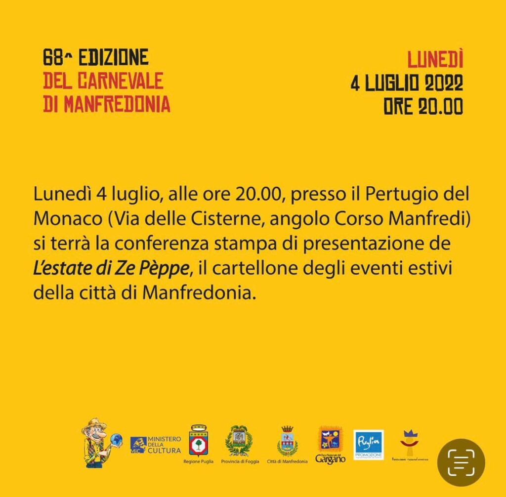 Conferenza stampa di presentazione degli eventi estivi di Manfredonia