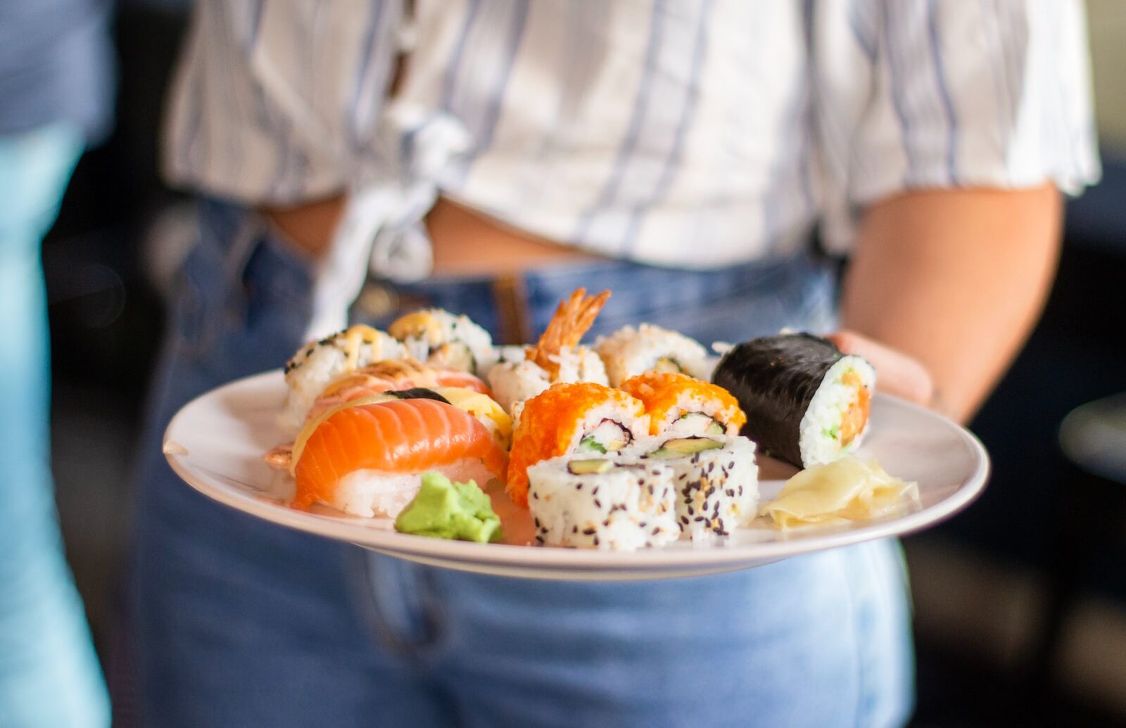 plate of sushi