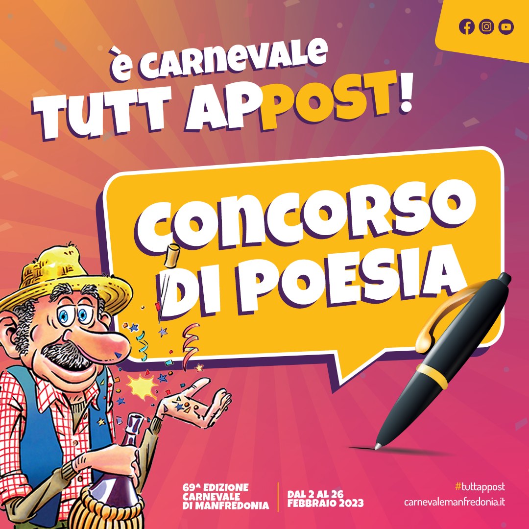 Carnevale di Manfredonia, concorso di poesia