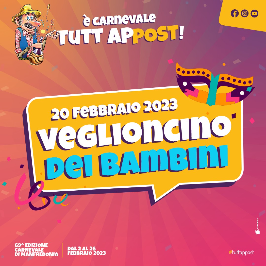 Carnevale, ritorna il ‘Veglioncino dei bambini’