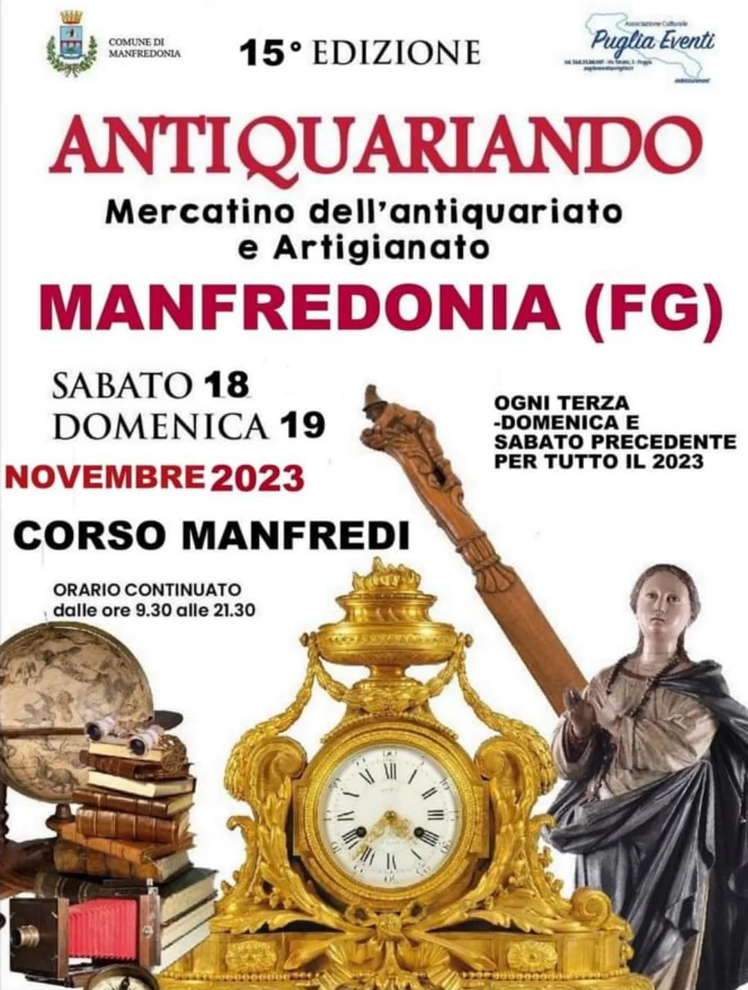 Mercatino dell’antiquariato e artigianato a Manfredonia