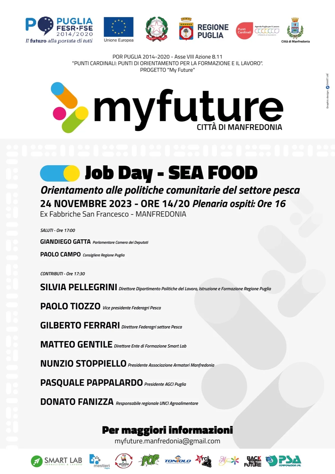 Le opportunità e le risorse comunitarie per la pesca il focus del job day Sea Food – Orientamento alle politiche comunitarie del settore pesca