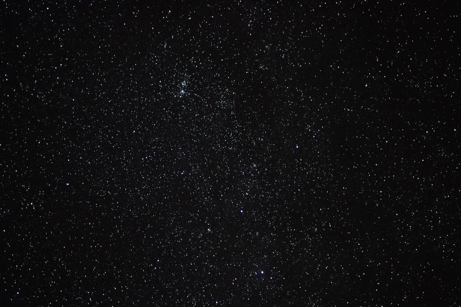 the night sky is filled with stars