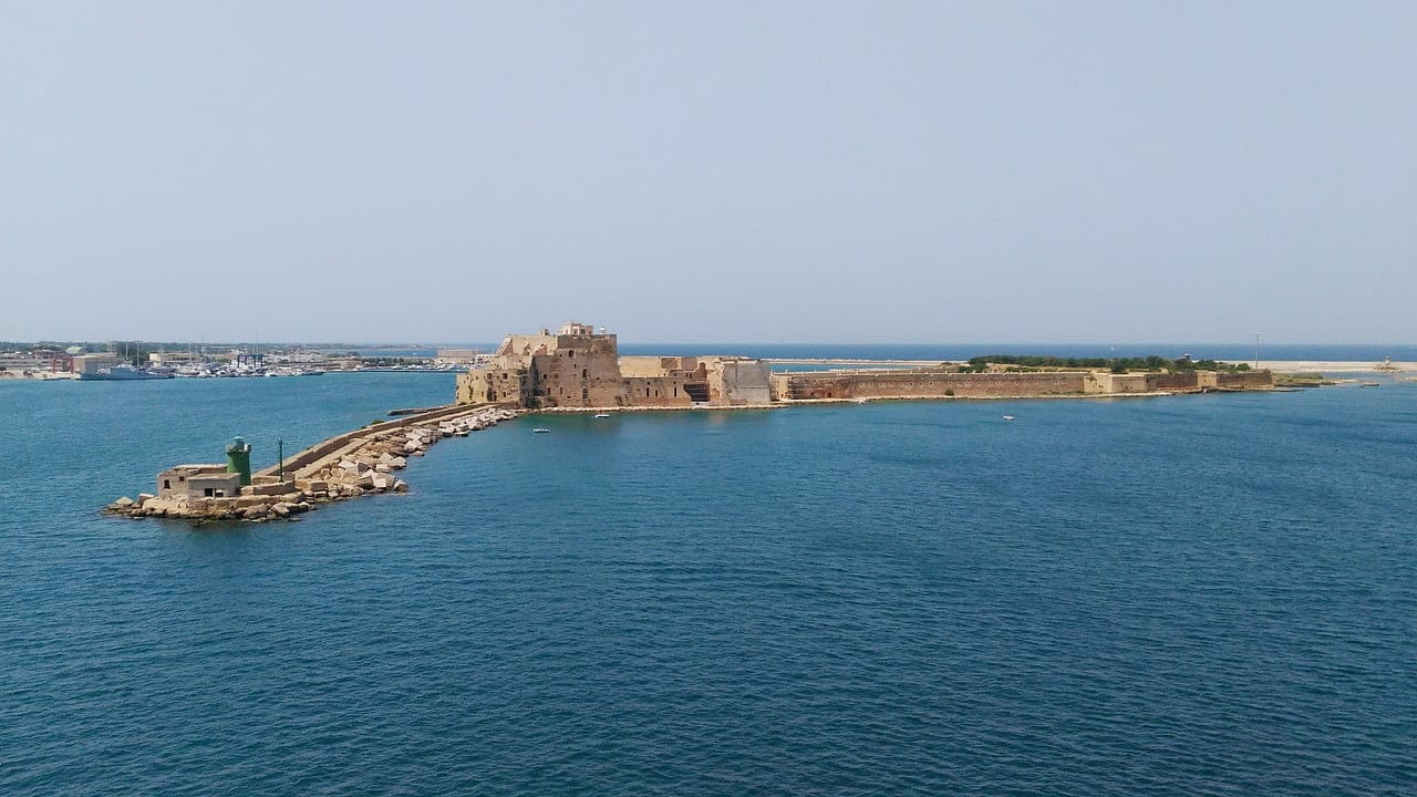 port, harbor, fortress