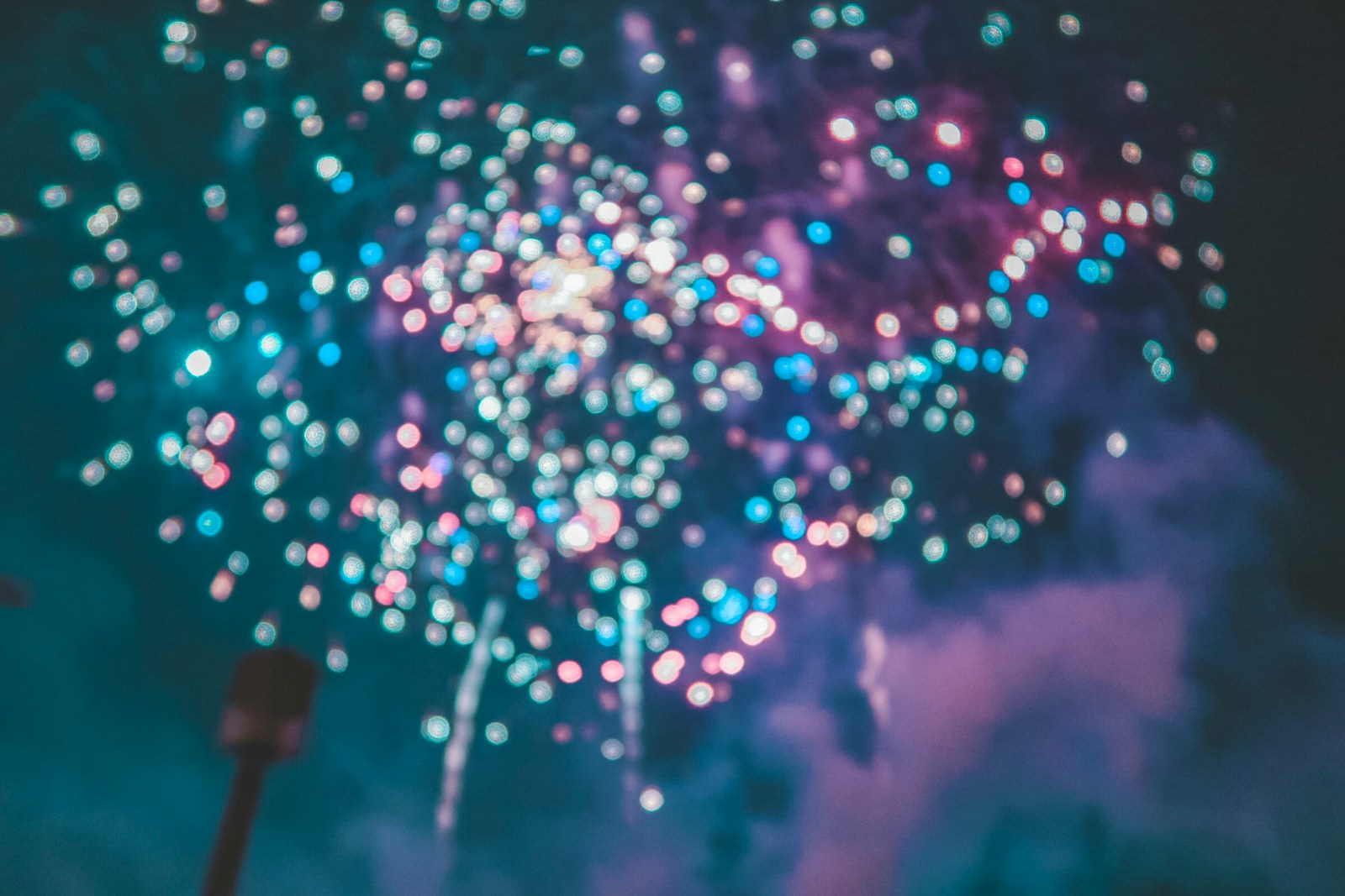 assorted-color firework display