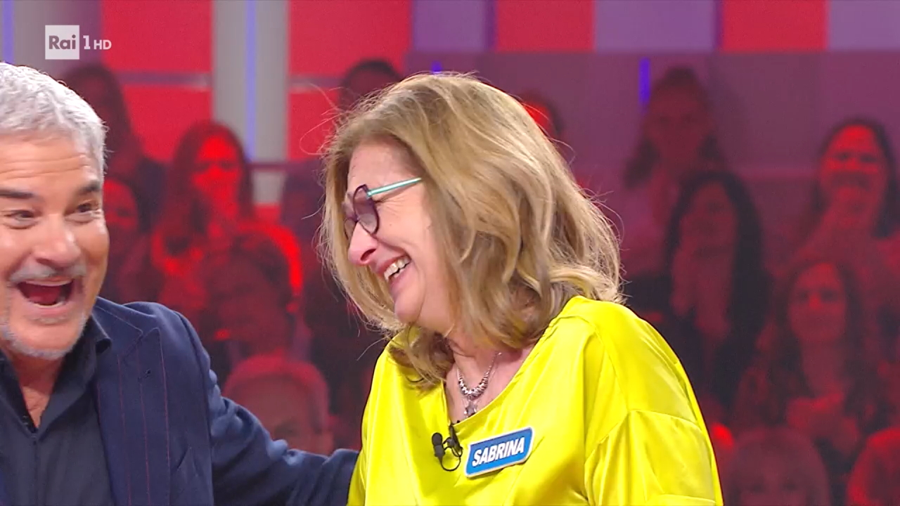 Reazione a catena, Sabrina piange e si scusa con Pino Insegno