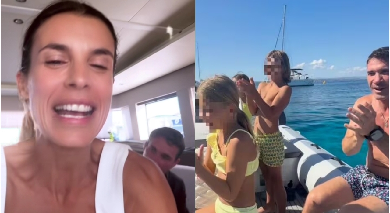 elisabetta canalis vacanza con l'ex marito