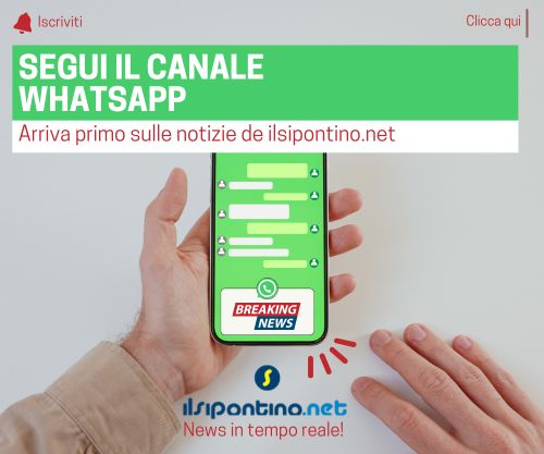 Segui il canale whatsapp de ilsipontino.net