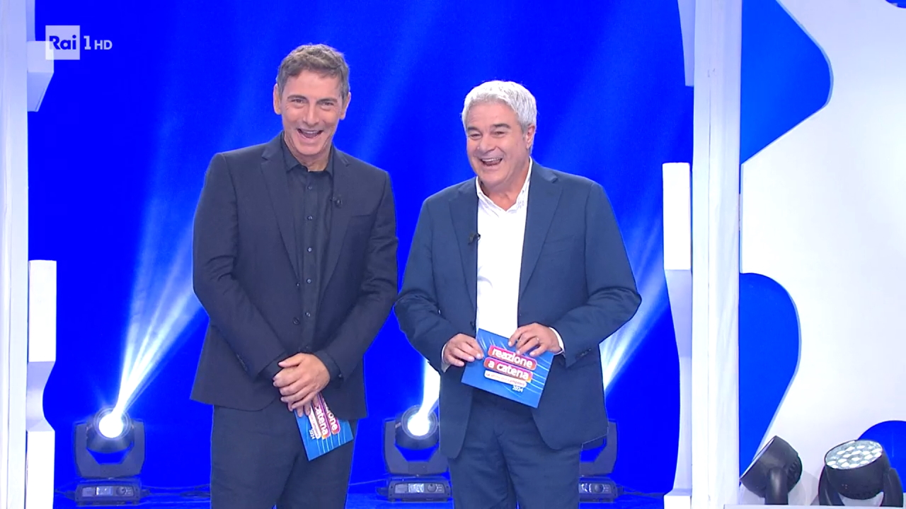 Marco Liorni e Pino Insegno