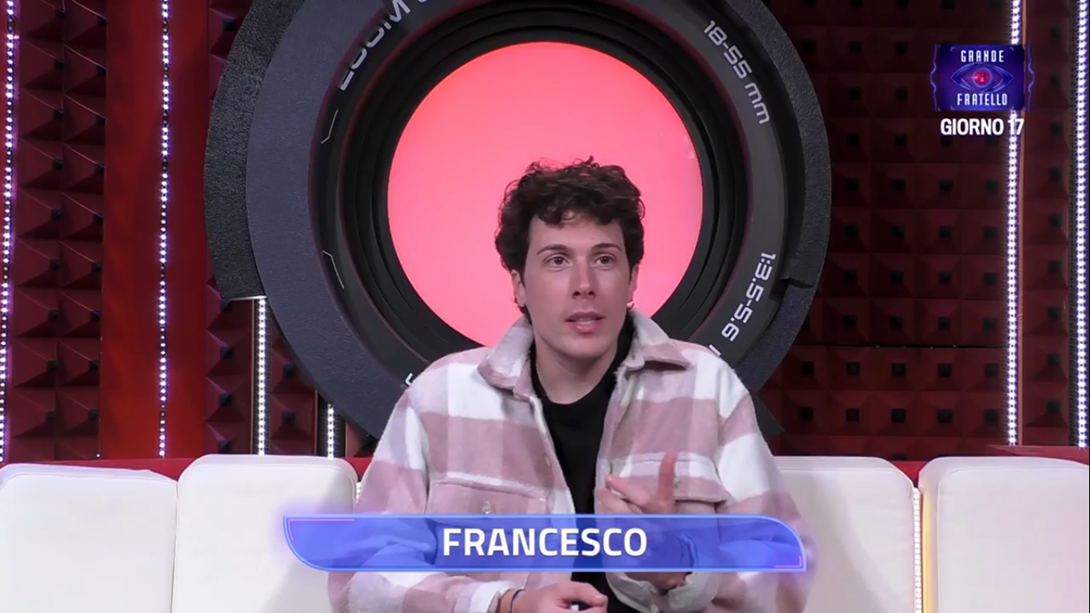 francesco nel confessionale del grande fratello