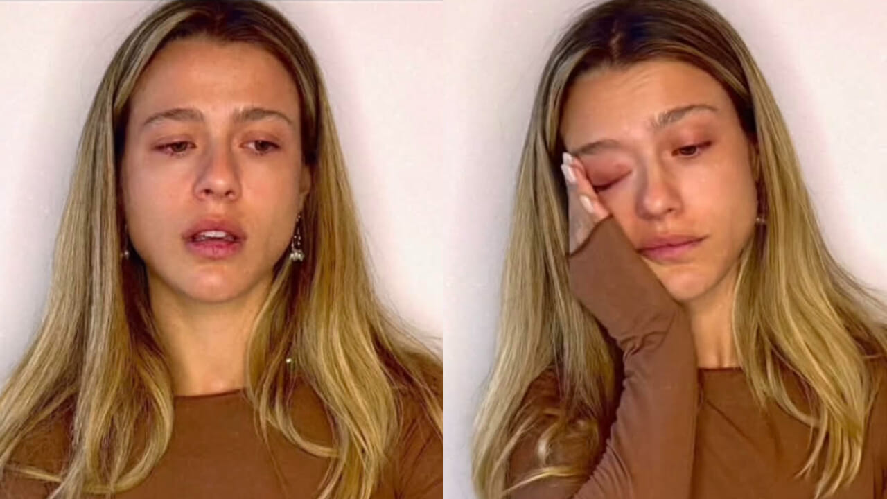 Jacqueline Luna Di Giacomo in lacrime per un film