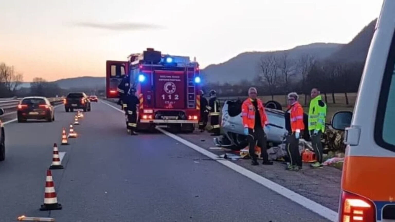 Neonata incidente stradale Volpiano