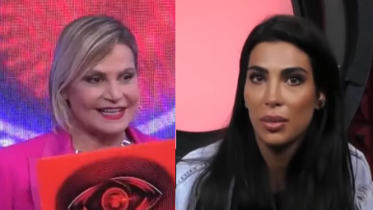 Simona Ventura e Rasha Younes al Grande Fratello (Screenshot Mediaset Infinity)