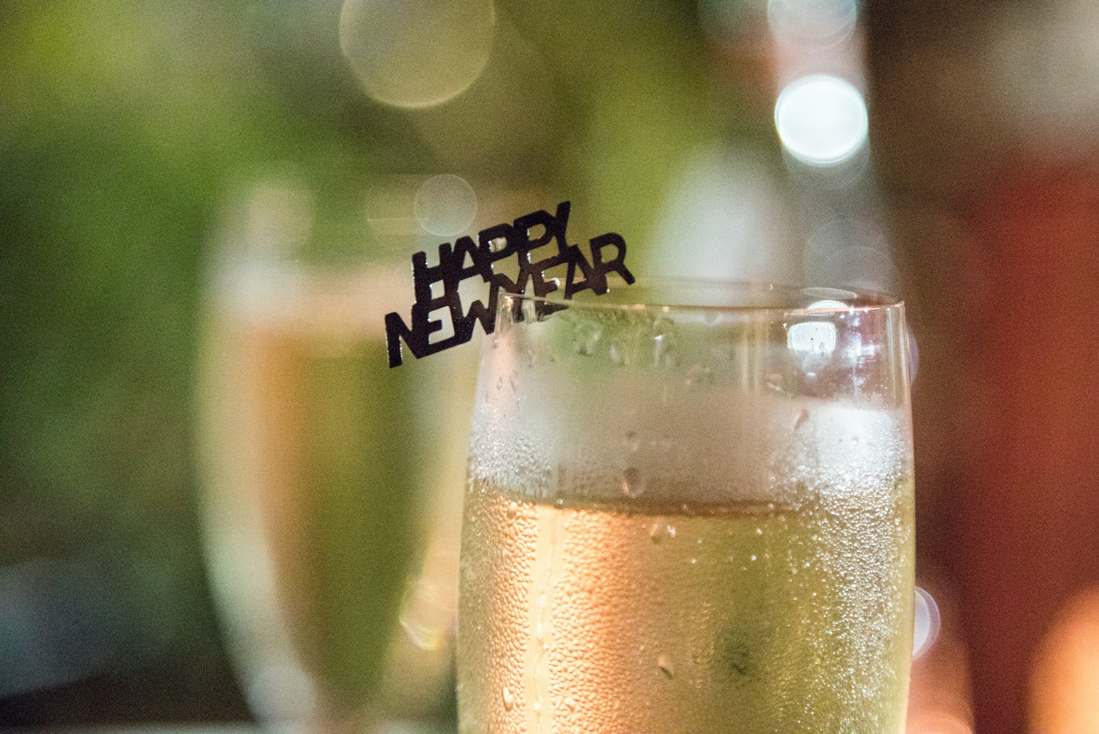 a close up of a glass of champagne