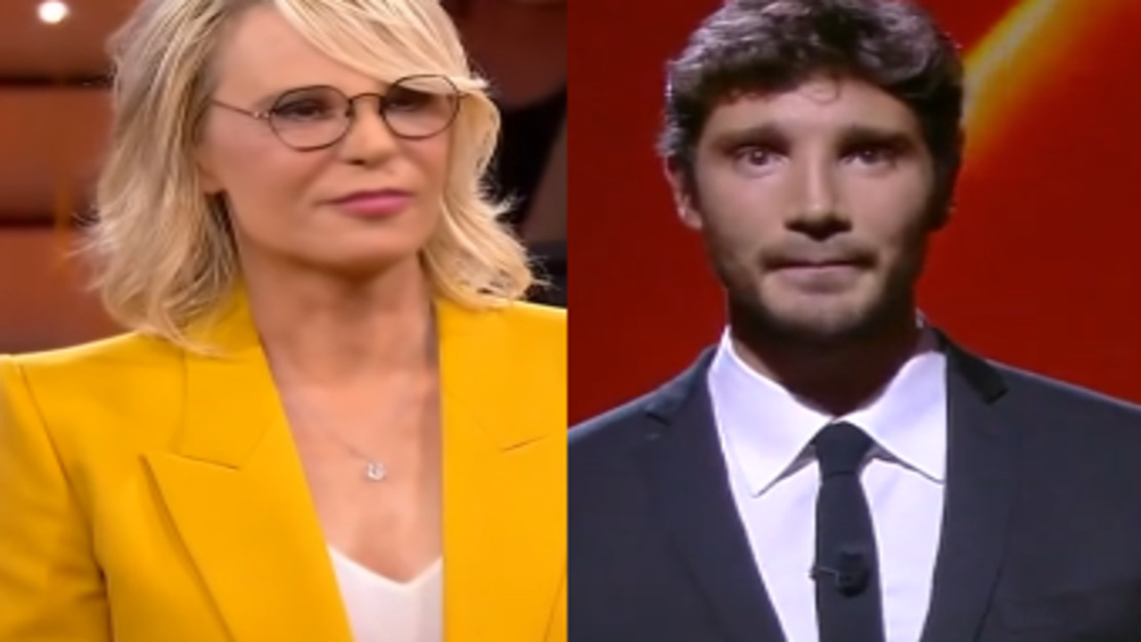 Maria De Filippi e Stefano De Martino Collage screen Mediaset Infinity)