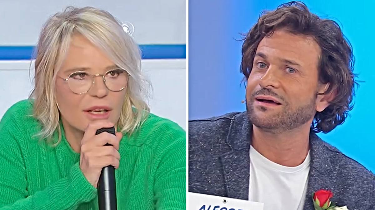 Uomini e Donne, le parole di Alessio non piacciono a Maria De Filippi