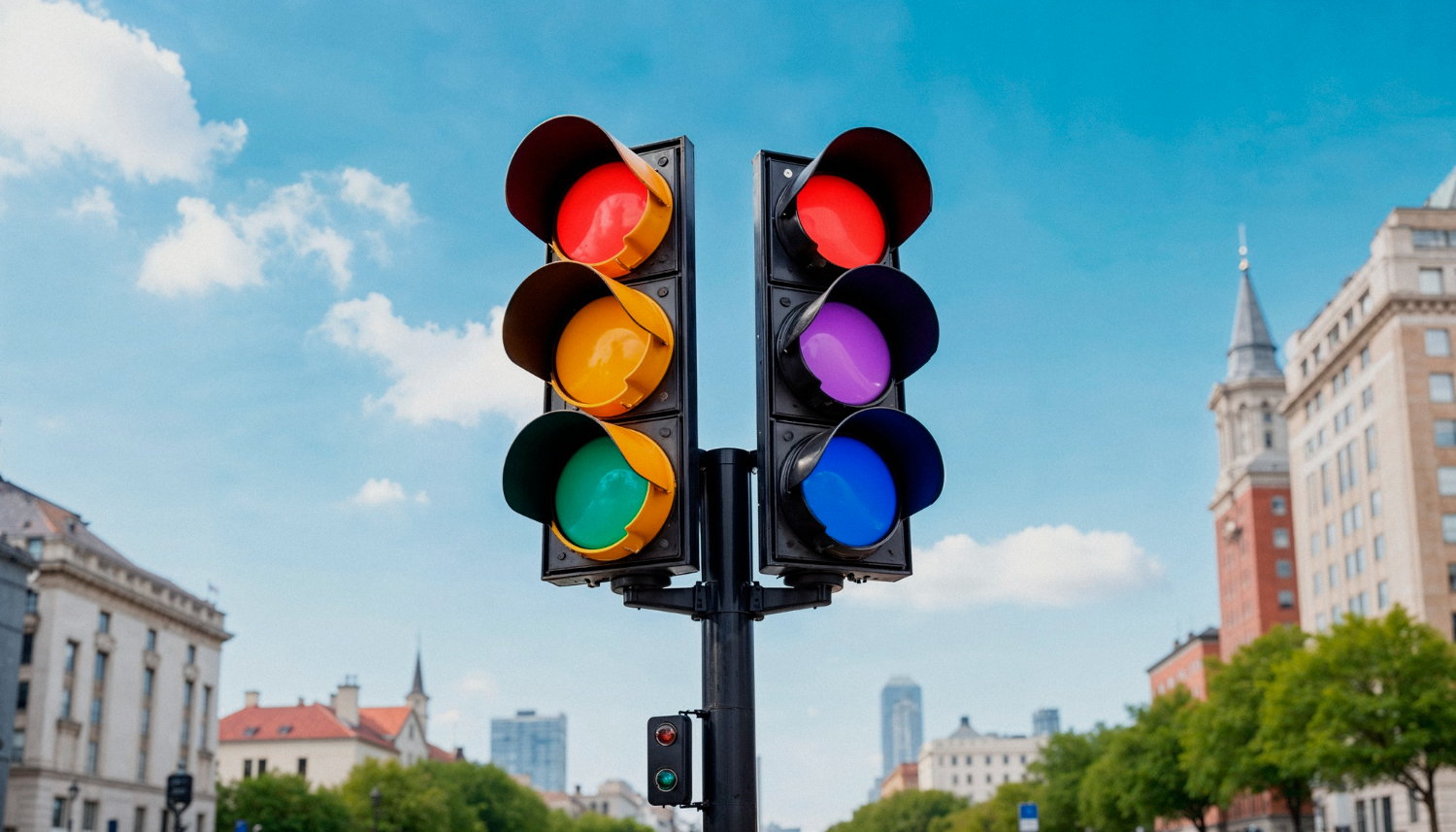 semafori luce bianca Roma