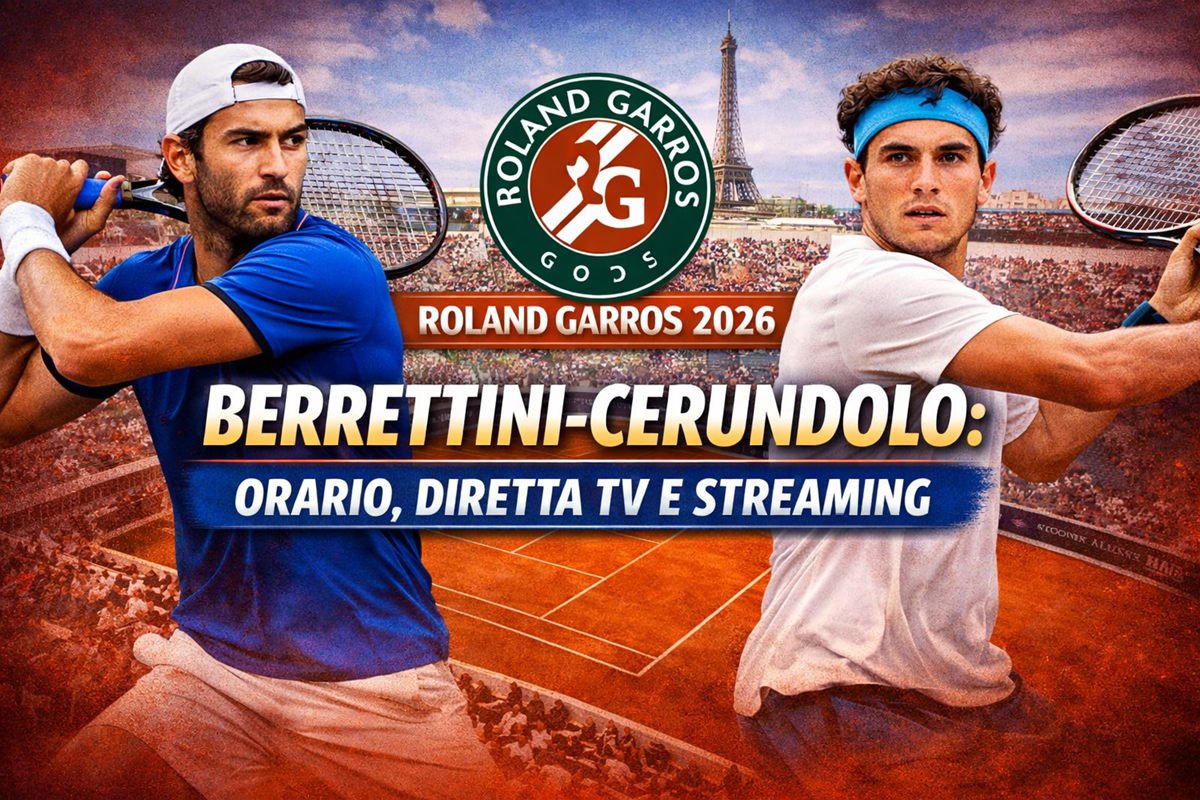 Berrettini‑Cerundolo al Roland Garros 2026 quando si gioca e dove vedere la partita in diretta TV e streaming