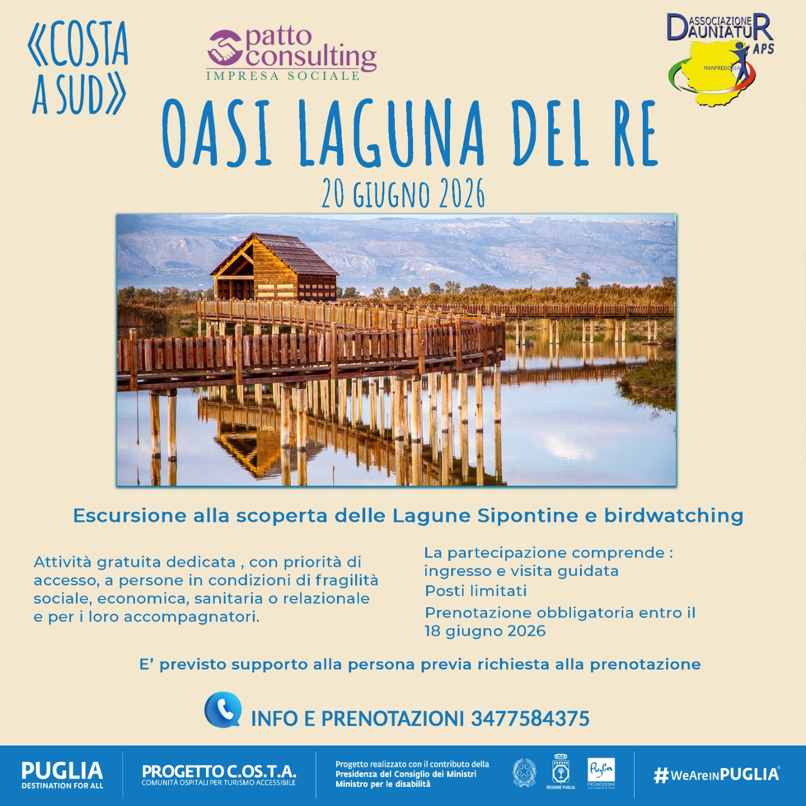 oasi laguna del re il 20 giugno escursione inclusiva e birdwatching con 8216costa a sud8217 da Ilsipontino.net oasi laguna del re il 20 giugno escursione inclusiva e birdwatching con 8216costa a sud8217