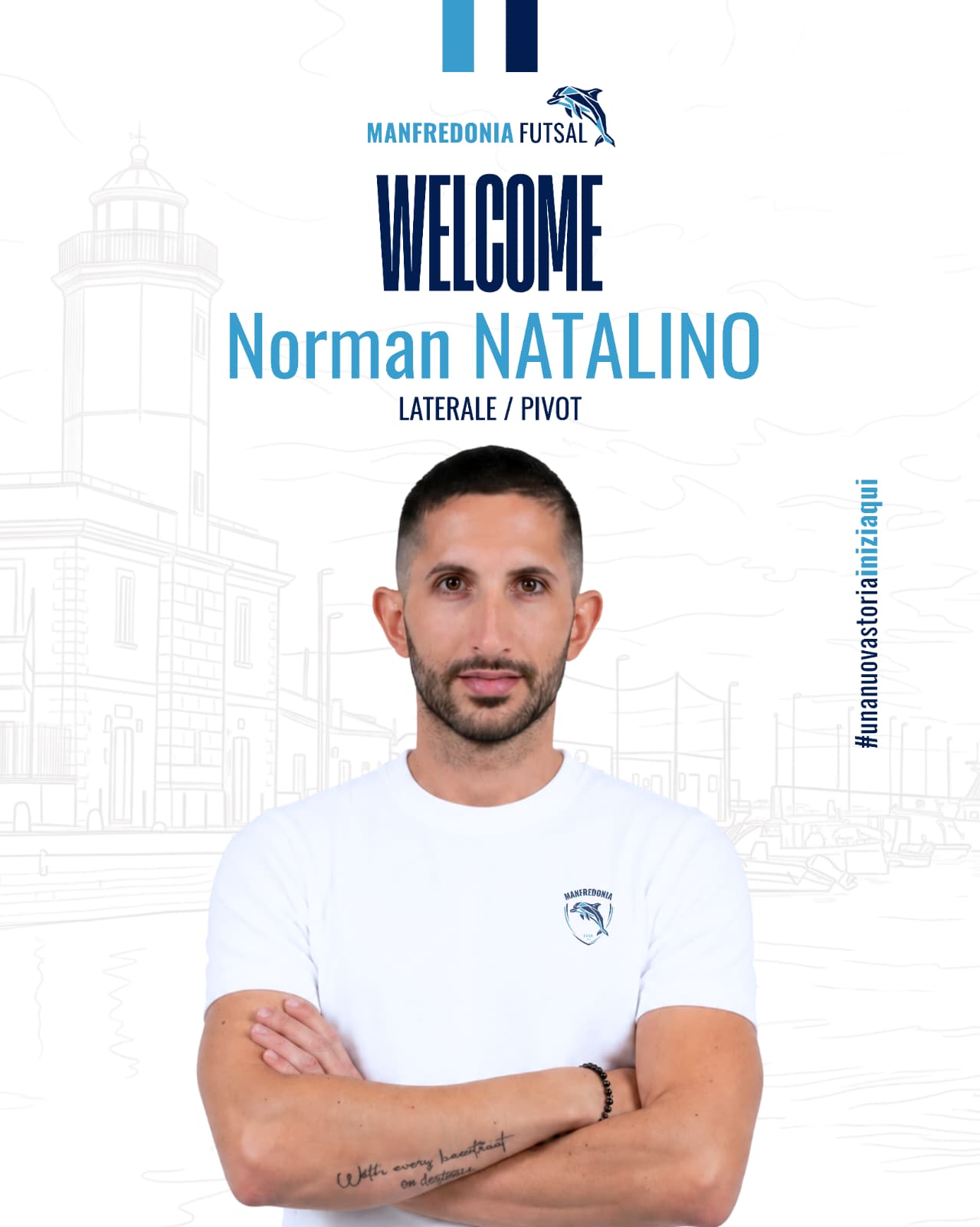 Manfredonia Futsal, Norman Natalino è il primo giocatore