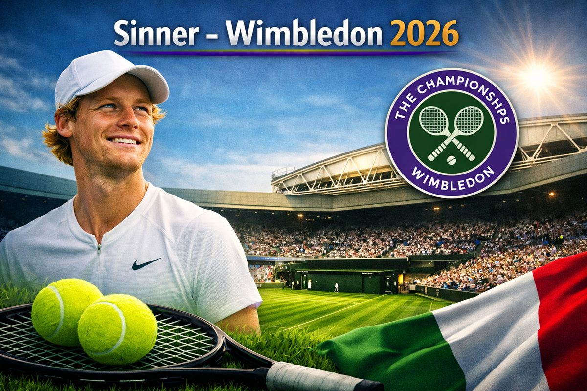 Sinner debutta a Wimbledon 2026 giorno, orario e tradizione del primo match sul Centrale