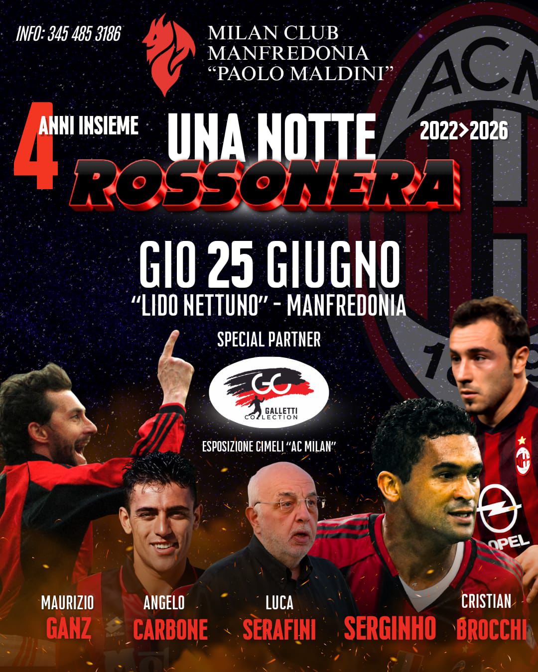 serginho ganz brocchi e carbone a manfredonia per celebrare i 4 anni del milan club da Ilsipontino.net serginho ganz brocchi e carbone a manfredonia per celebrare i 4 anni del milan club