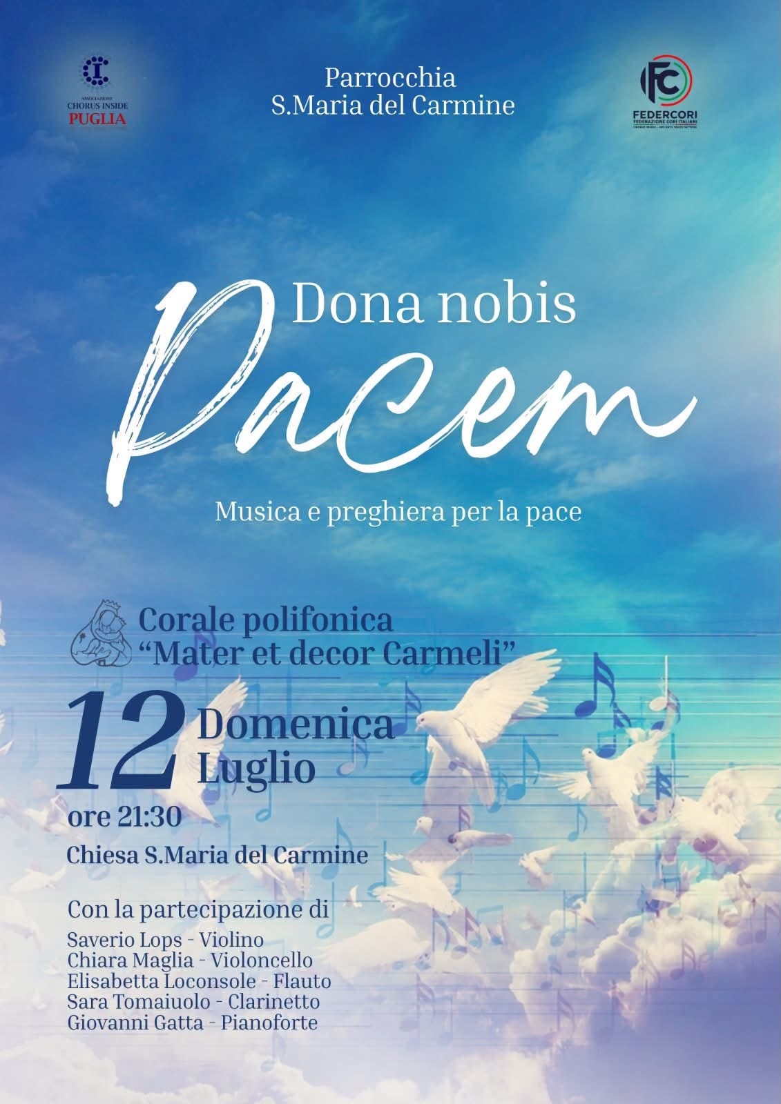 serata di musica con la corale polifonica mate et decor carmeli al carmine di manfredonia da Ilsipontino.net serata di musica con la corale polifonica mate et decor carmeli al carmine di manfredonia