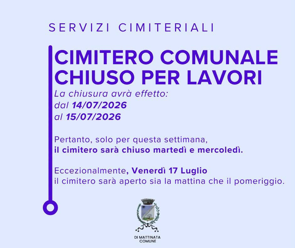 mattinata cimitero chiuso per lavori di manutenzione da Ilsipontino.net mattinata cimitero chiuso per lavori di manutenzione