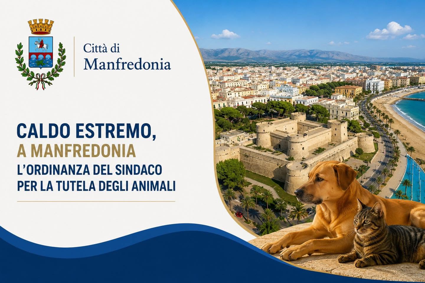 caldo estremo ordinanza del sindaco di manfredonia per la tutela degli animali da Ilsipontino.net caldo estremo ordinanza del sindaco di manfredonia per la tutela degli animali