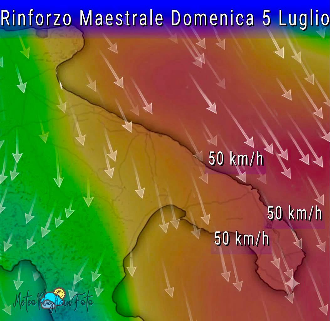 meteopuglia in foto maestrale in rinforzo da Ilsipontino.net meteopuglia in foto maestrale in rinforzo