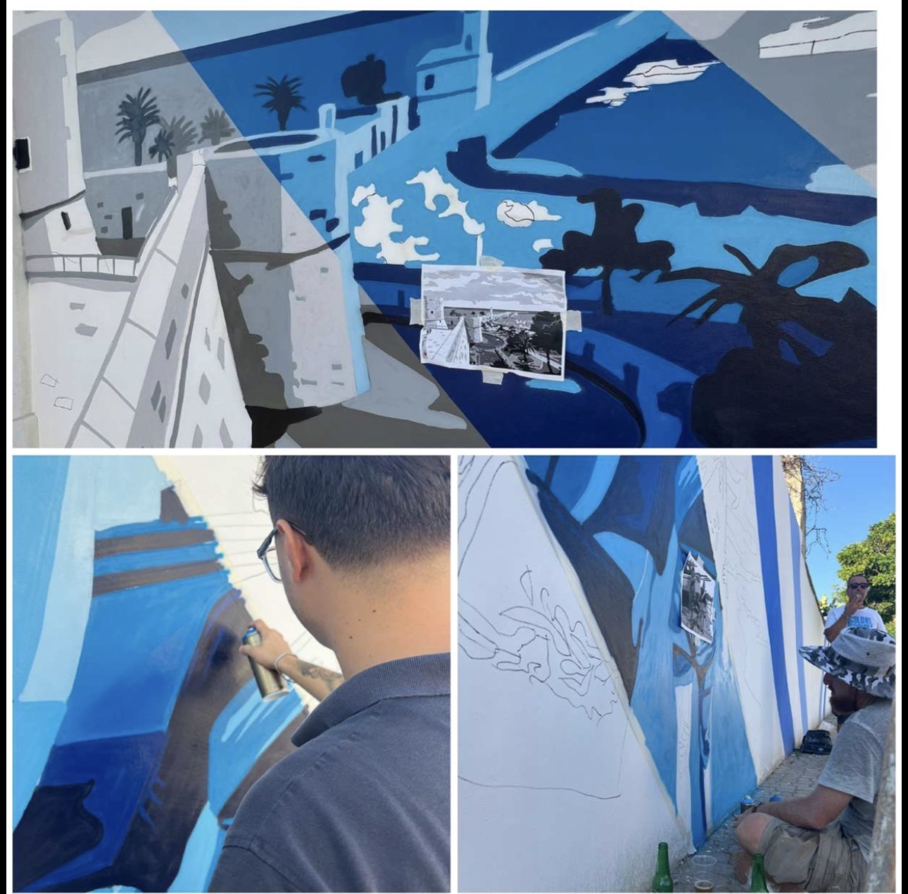 I colori biancocelesti rigenerano Manfredonia: arte urbana in Viale Kennedy I colori biancocelesti rigenerano Manfredonia: arte urbana in Viale Kennedy