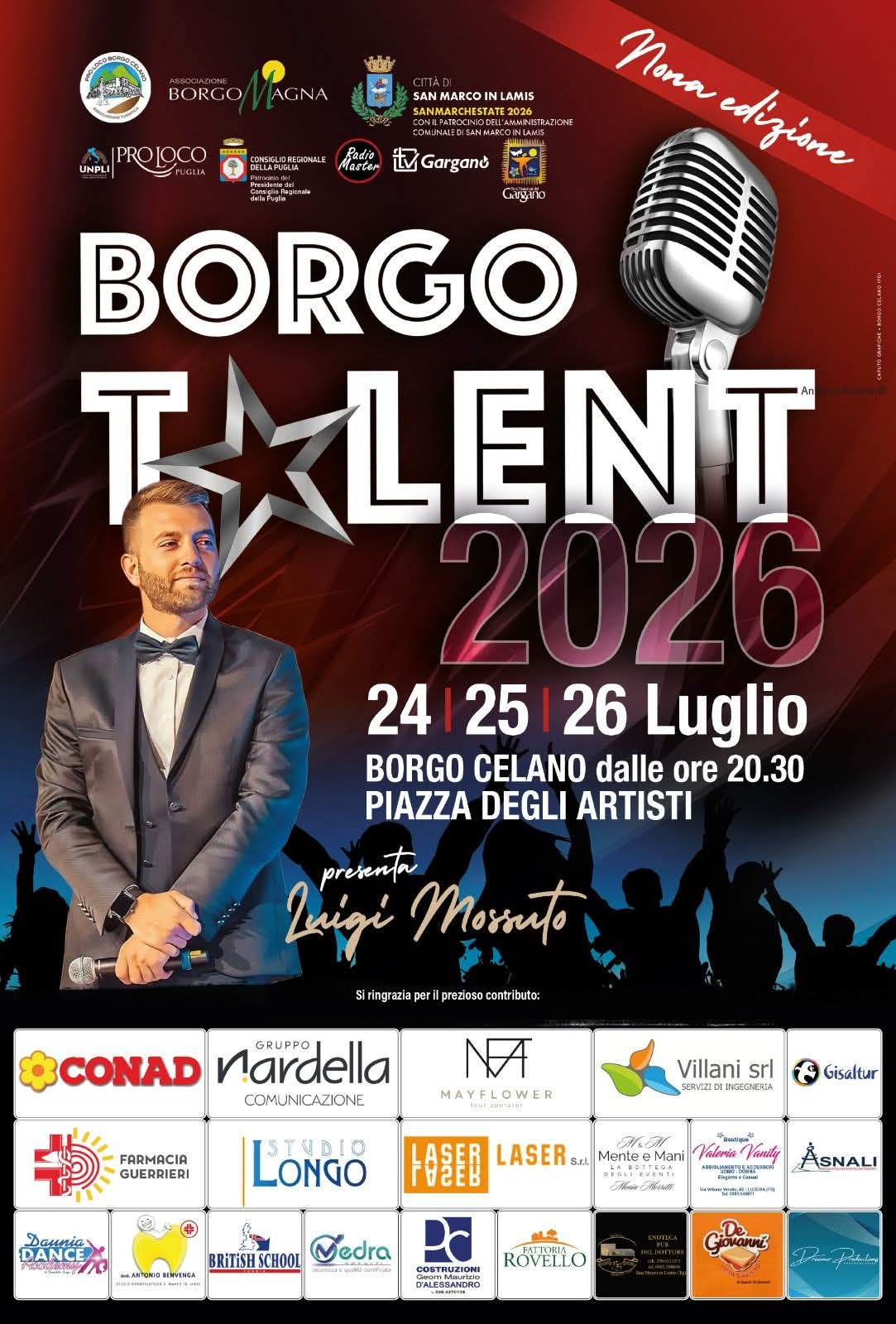 borgo talent 2026 torna con la 9a edizione a borgo celano da Ilsipontino.net borgo talent 2026 torna con la 9a edizione a borgo celano