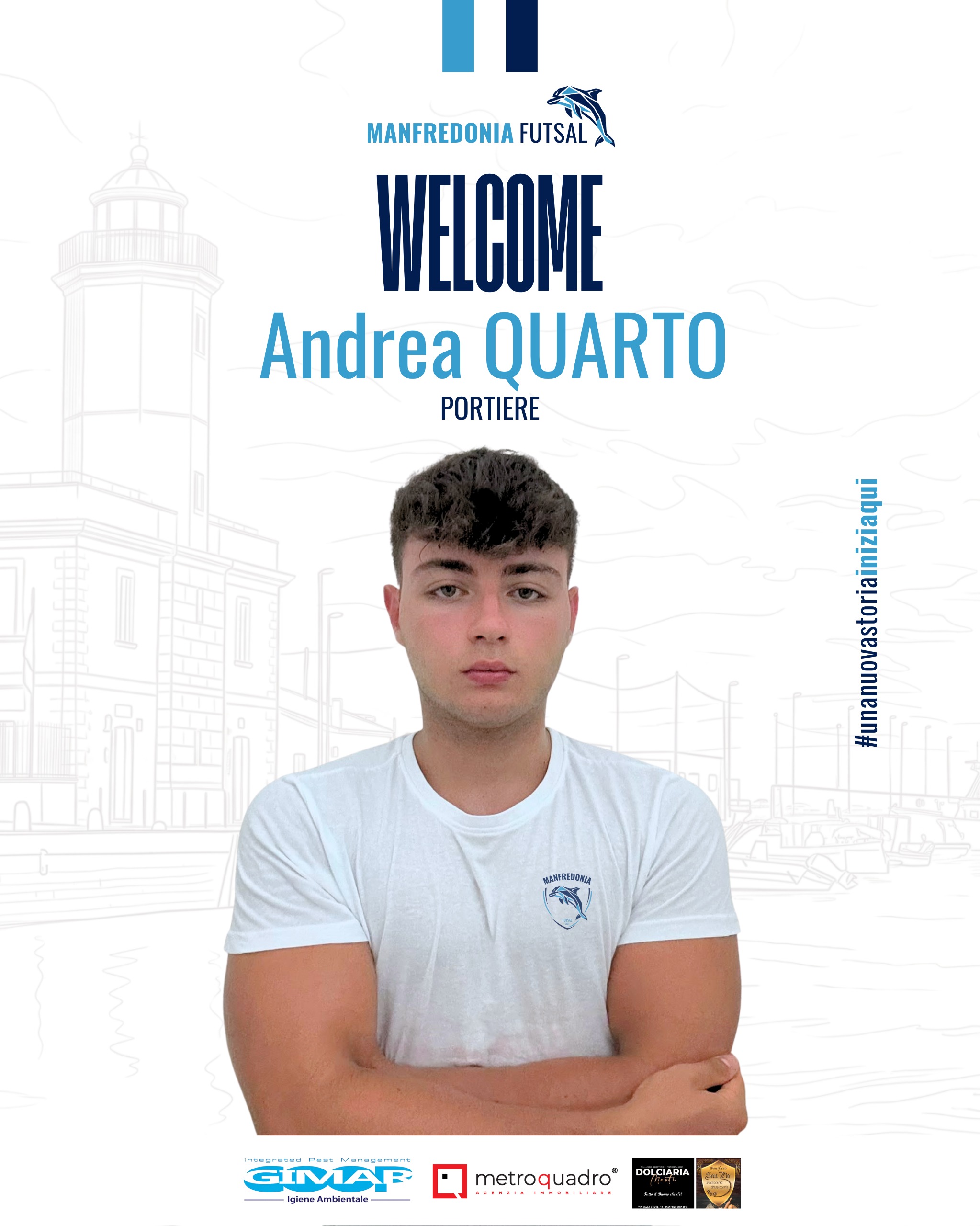 Manfredonia Futsal, il benvenuto all’appassionato Andrea Quarto