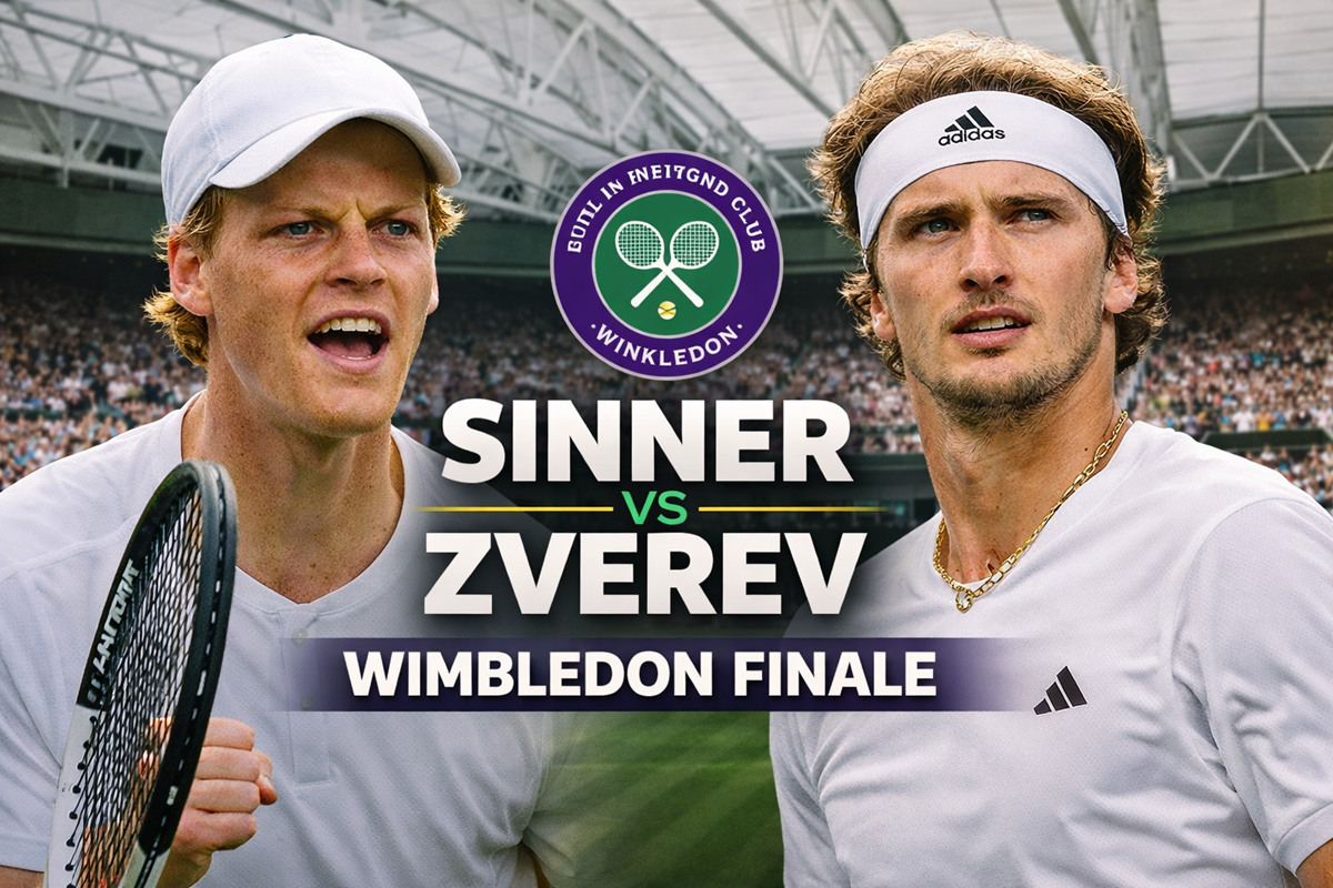 Sinner‑Zverev finale Wimbledon 2026 orario, programma e dove vederla in tv e streaming