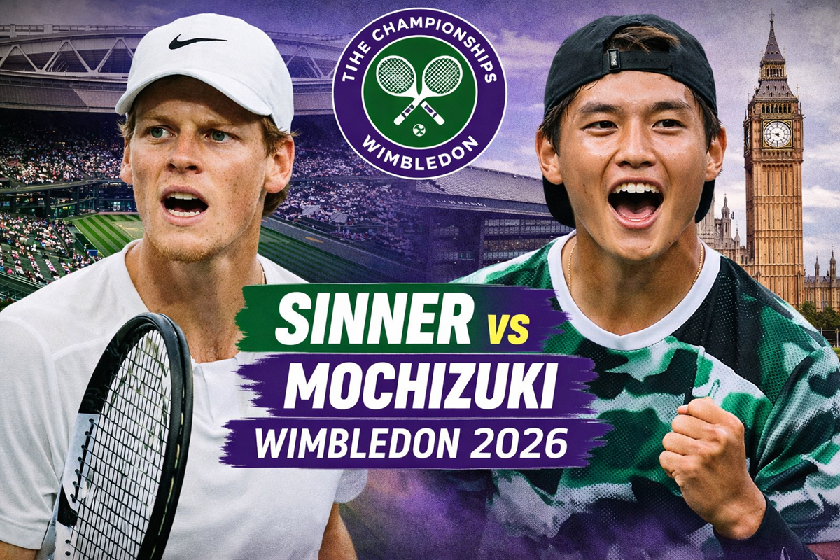 Sinner-Mochizuki dove vedere il match di Wimbledon 2026 in tv e streaming e a che ora gioca Jannik