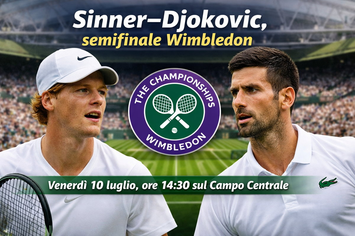 sinner8211djokovic a wimbledon data orario e dove vedere la semifinale da Ilsipontino.net sinner8211djokovic a wimbledon data orario e dove vedere la semifinale