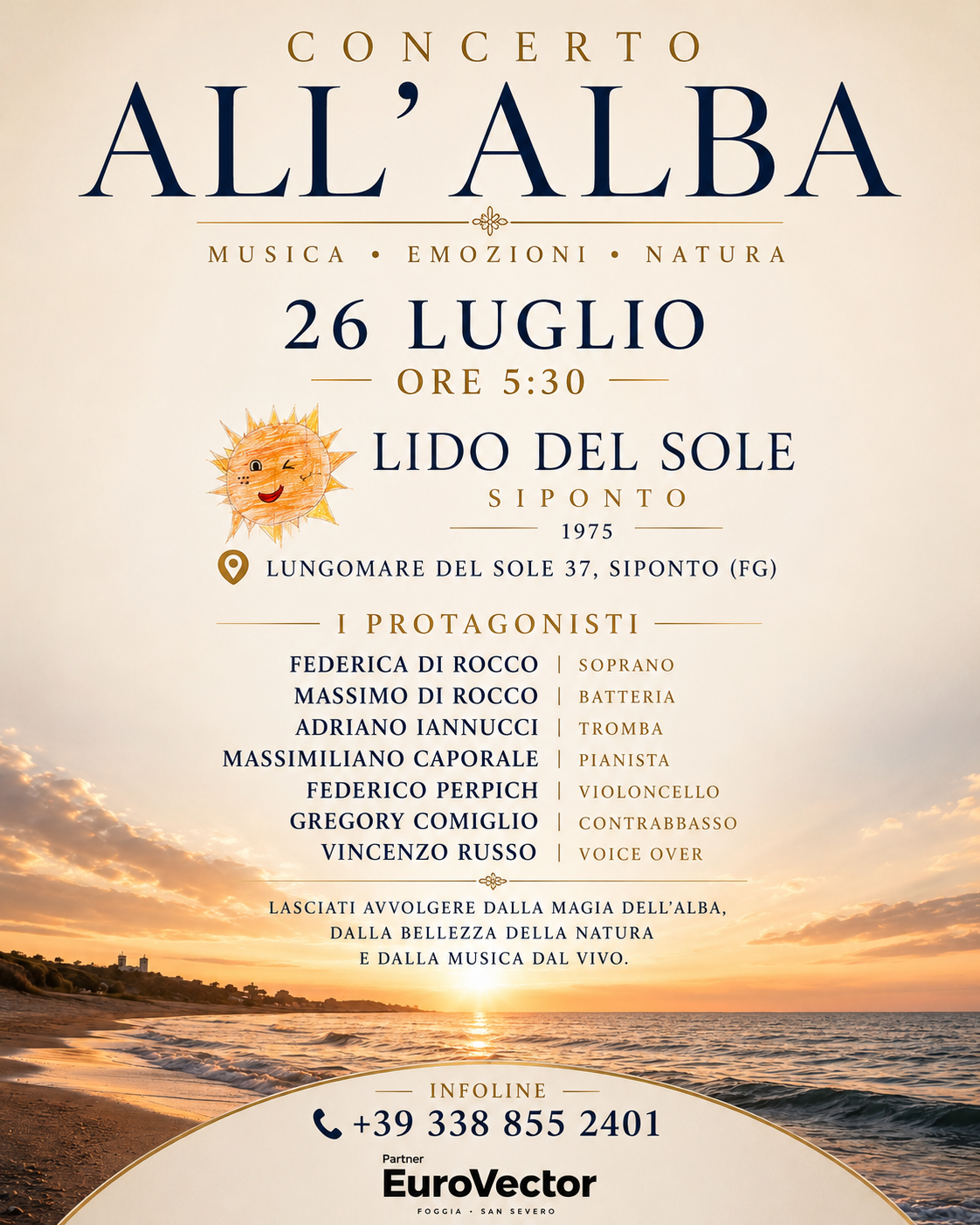 siponto sulla spiaggia di lido del sole torna il concerto all8217alba da Ilsipontino.net siponto sulla spiaggia di lido del sole torna il concerto all8217alba