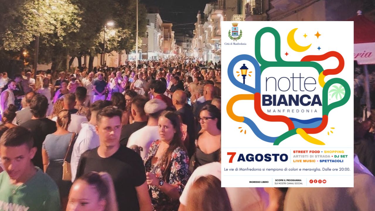 notte bianca di manfredonia il programma completo tra band food dj set e animazione per bambini da Ilsipontino.net notte bianca di manfredonia il programma completo tra band food dj set e animazione per bambini