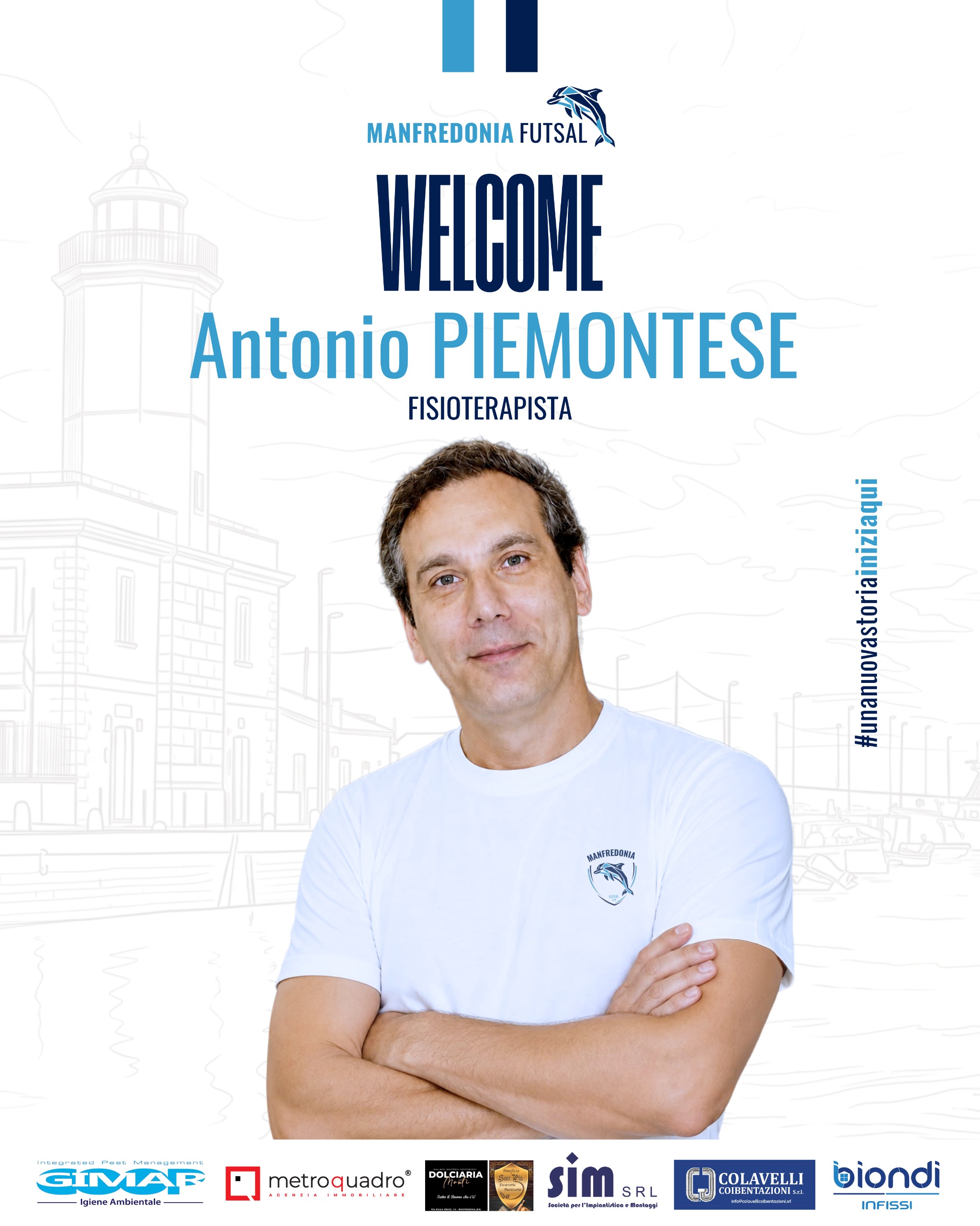 Manfredonia Futsal, Antonio Piemontese è il fisioterapista