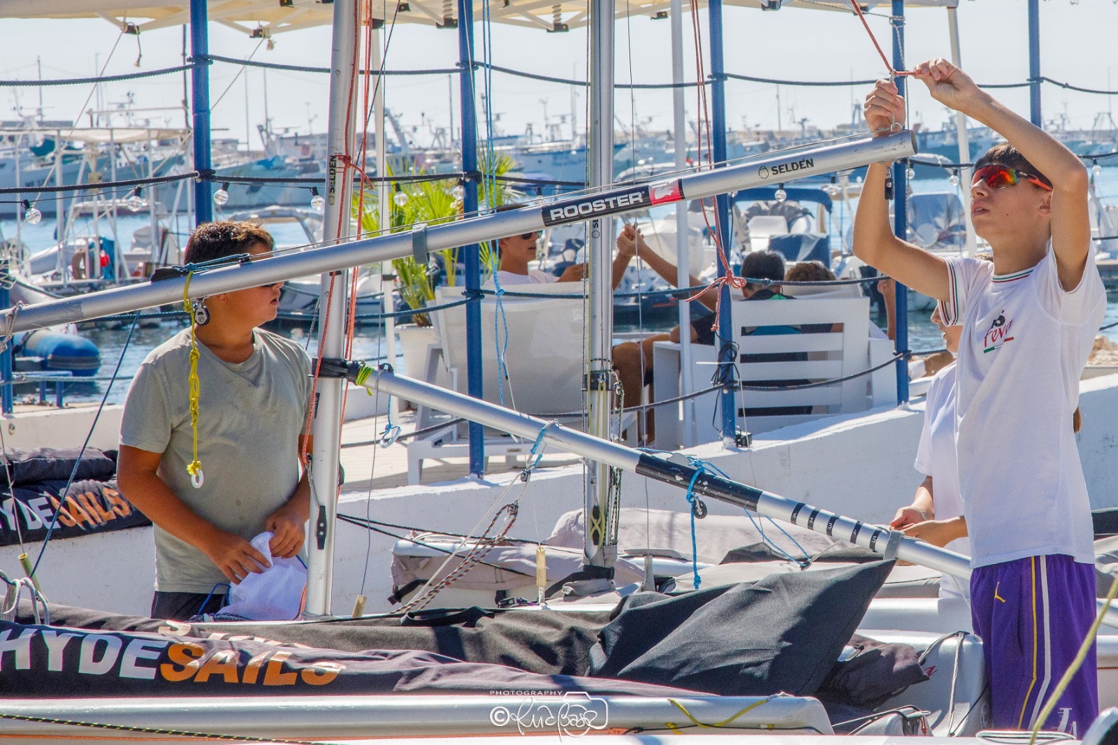 Campionati Nazionali Giovanili di Vela in Doppio a Manfredonia, oggi la cerimonia d'apertura. Foto: Rita Basta