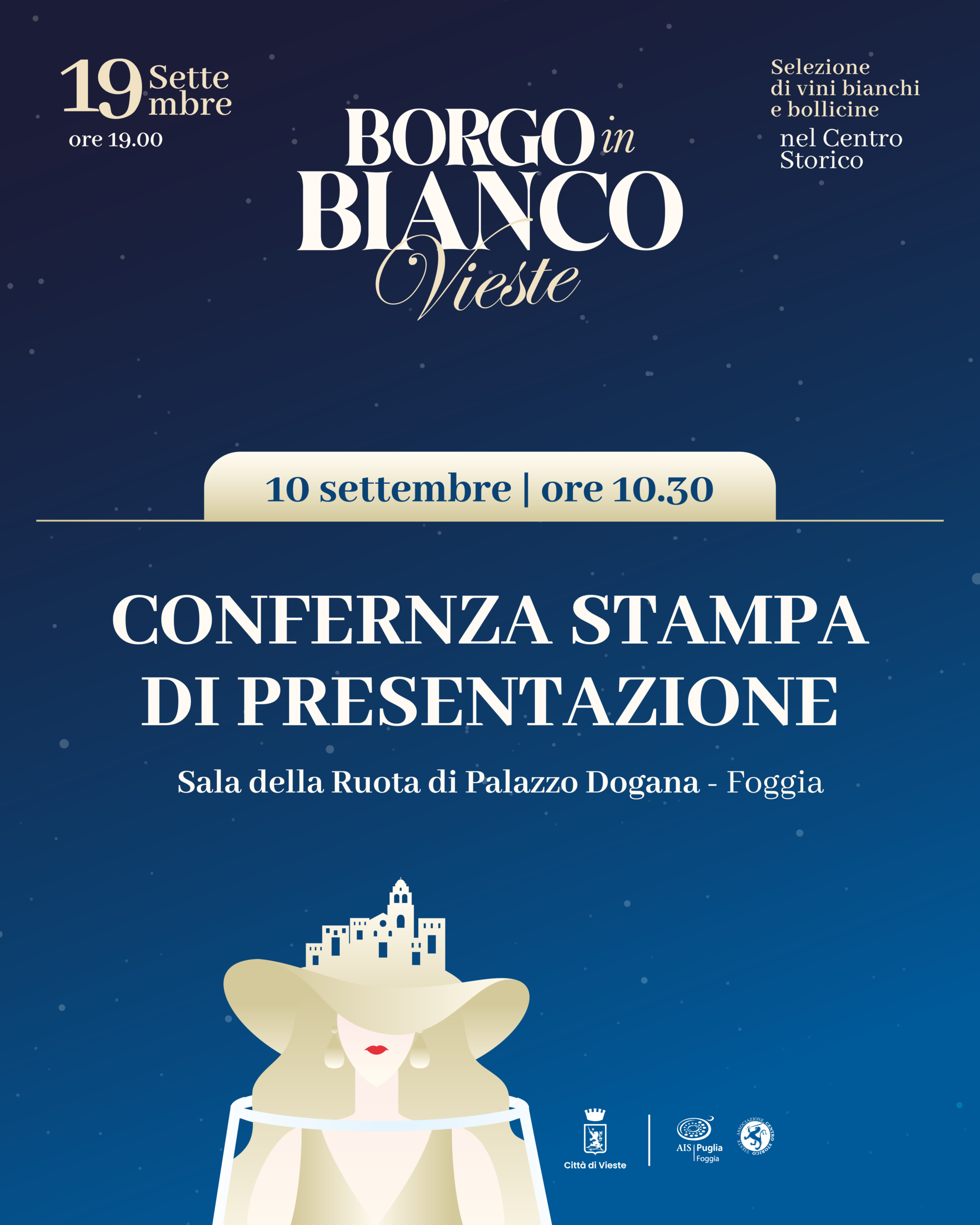 borgo in bianco gioved236 10 settembre a palazzo dogana la presentazione della manifestazione da Ilsipontino.net borgo in bianco gioved236 10 settembre a palazzo dogana la presentazione della manifestazione