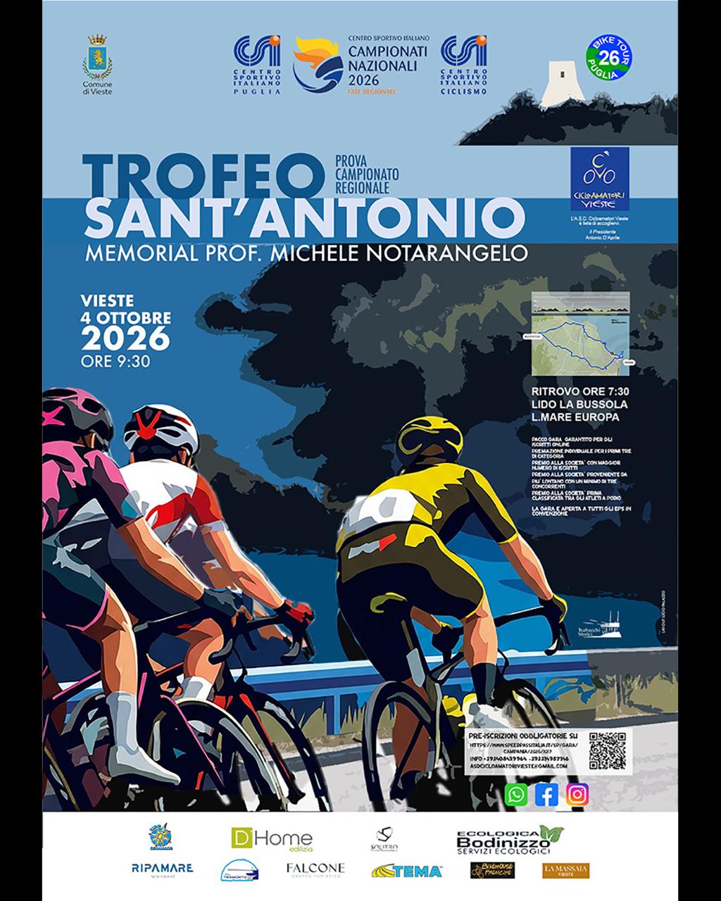il 4 ottobre vieste torna protagonista del ciclismo con il trofeo sant8217antonio da Ilsipontino.net il 4 ottobre vieste torna protagonista del ciclismo con il trofeo sant8217antonio