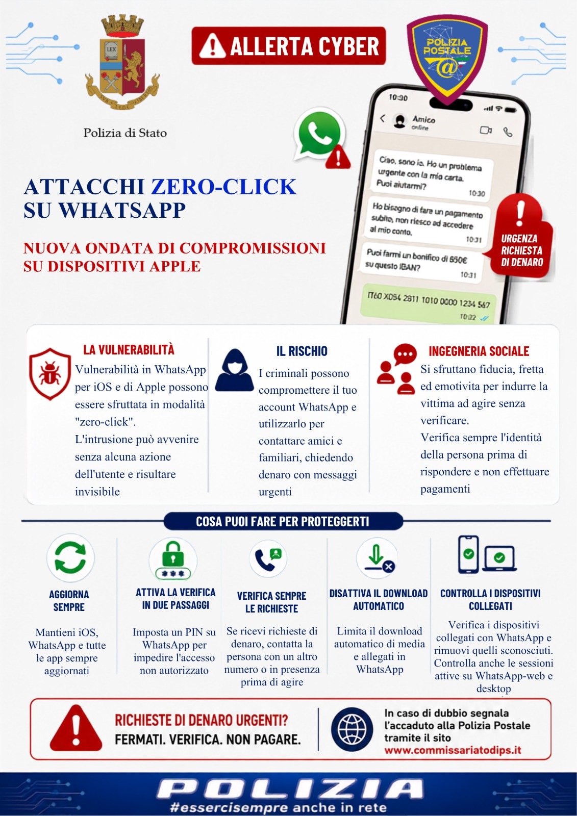 whatsapp nuova ondata di attacchi i consigli della polizia di stato da Ilsipontino.net whatsapp nuova ondata di attacchi i consigli della polizia di stato