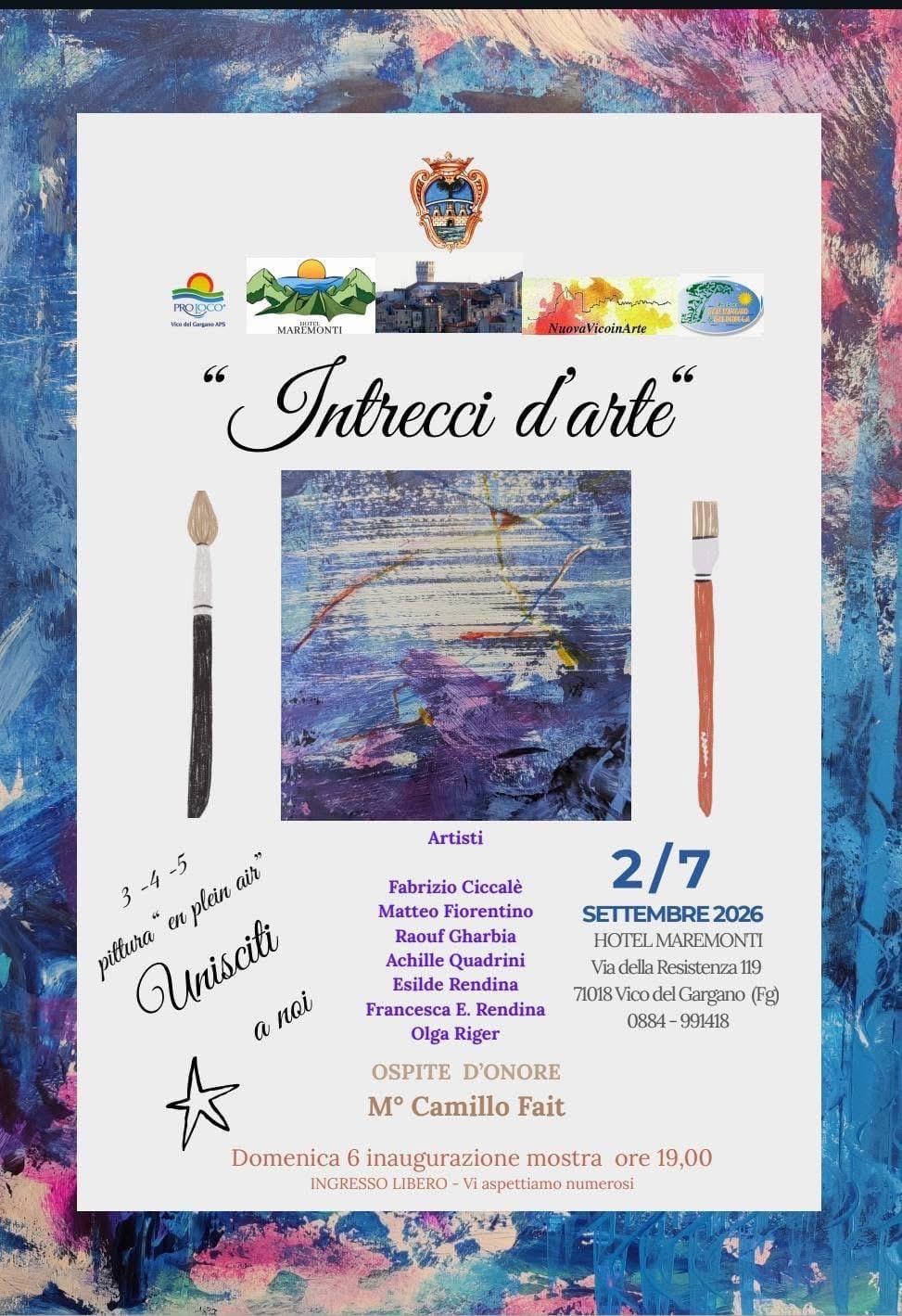 vico del gargano hotel maremonti ospita intrecci d8217arte da Ilsipontino.net vico del gargano hotel maremonti ospita intrecci d8217arte