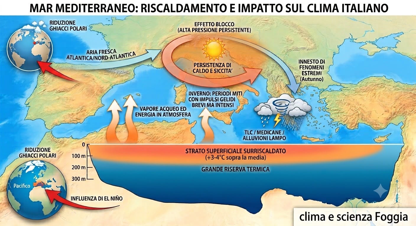 clima amp scienza foggia mar mediterraneo riscaldamento e impatto sul clima italiano da Ilsipontino.net clima amp scienza foggia mar mediterraneo riscaldamento e impatto sul clima italiano
