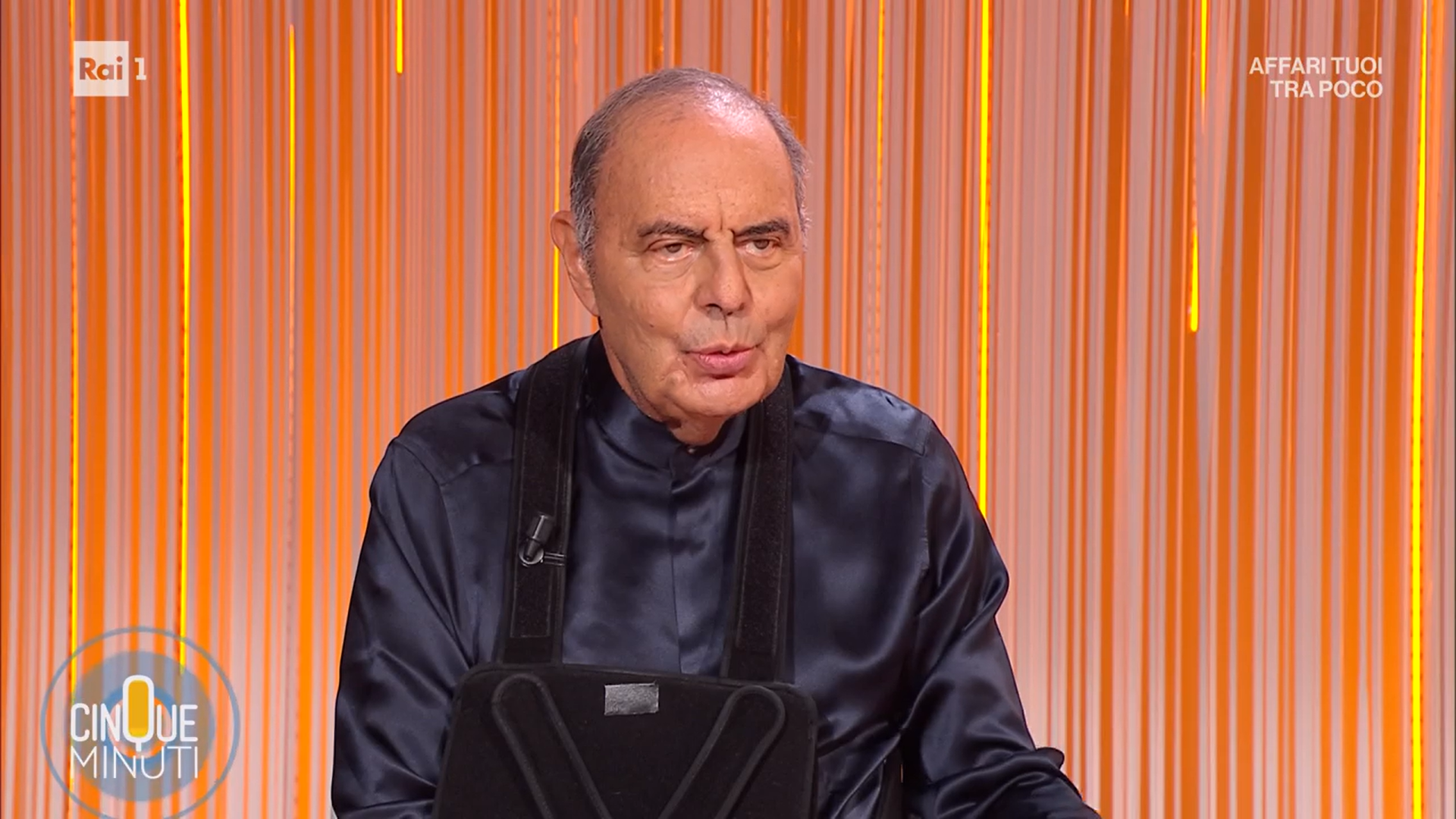 Cinque Minuti, ospiti 9 ottobre 2026 Carlucci e Mariotto da Bruno Vespa per parlare di Ballando con le Stelle